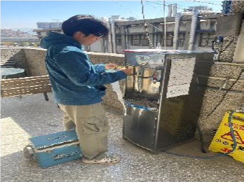 廠商採取飲水機水質進行水質檢測-3